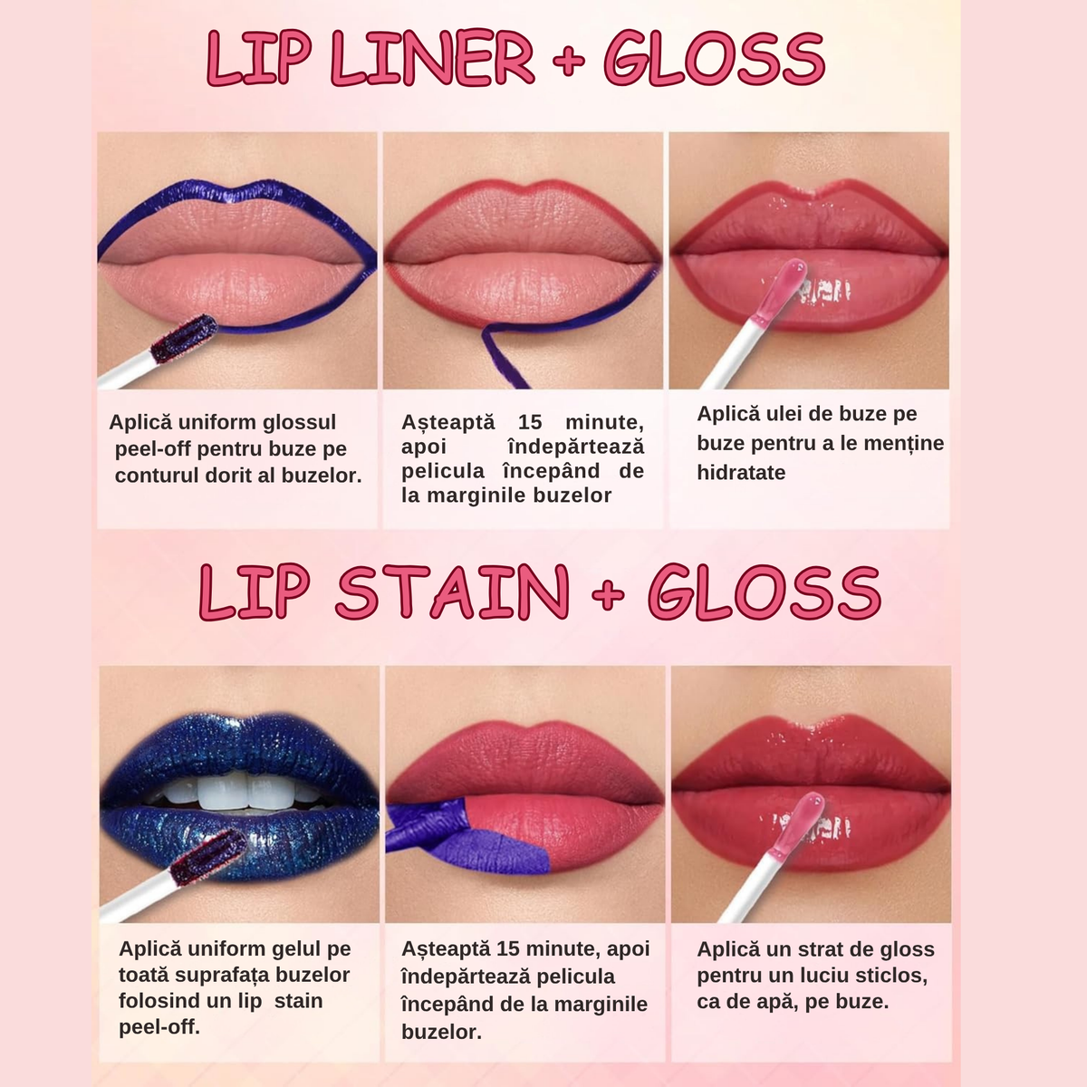 Lip Stain Mask/Liner & Gloss