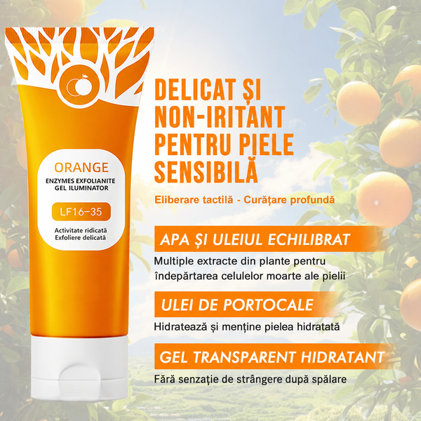 Gel Exfoliant Natural cu Portocală