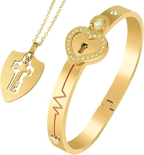 Set Brățară cu Lacăt & Cheie