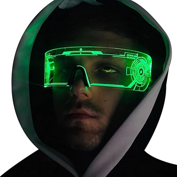 Ochelari LED Neon Cyber