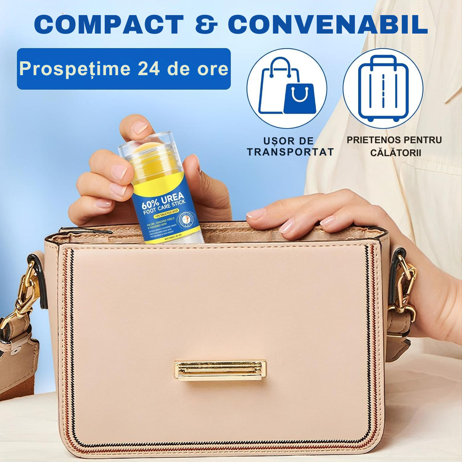 Stick Pentru Călcâie cu Uree 60% și Acid Salicilic 2%