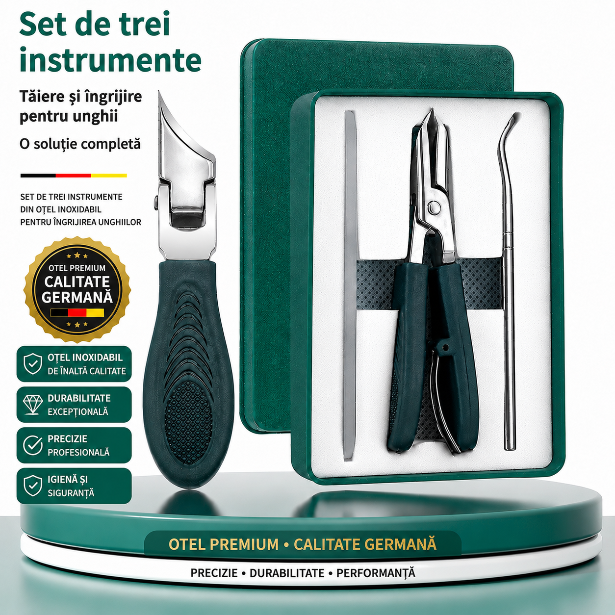 Set Profesional Pentru Unghii Groase sau Încarnate
