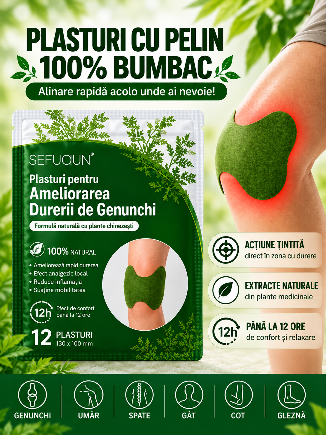 Plasturi cu Extract de Pelin