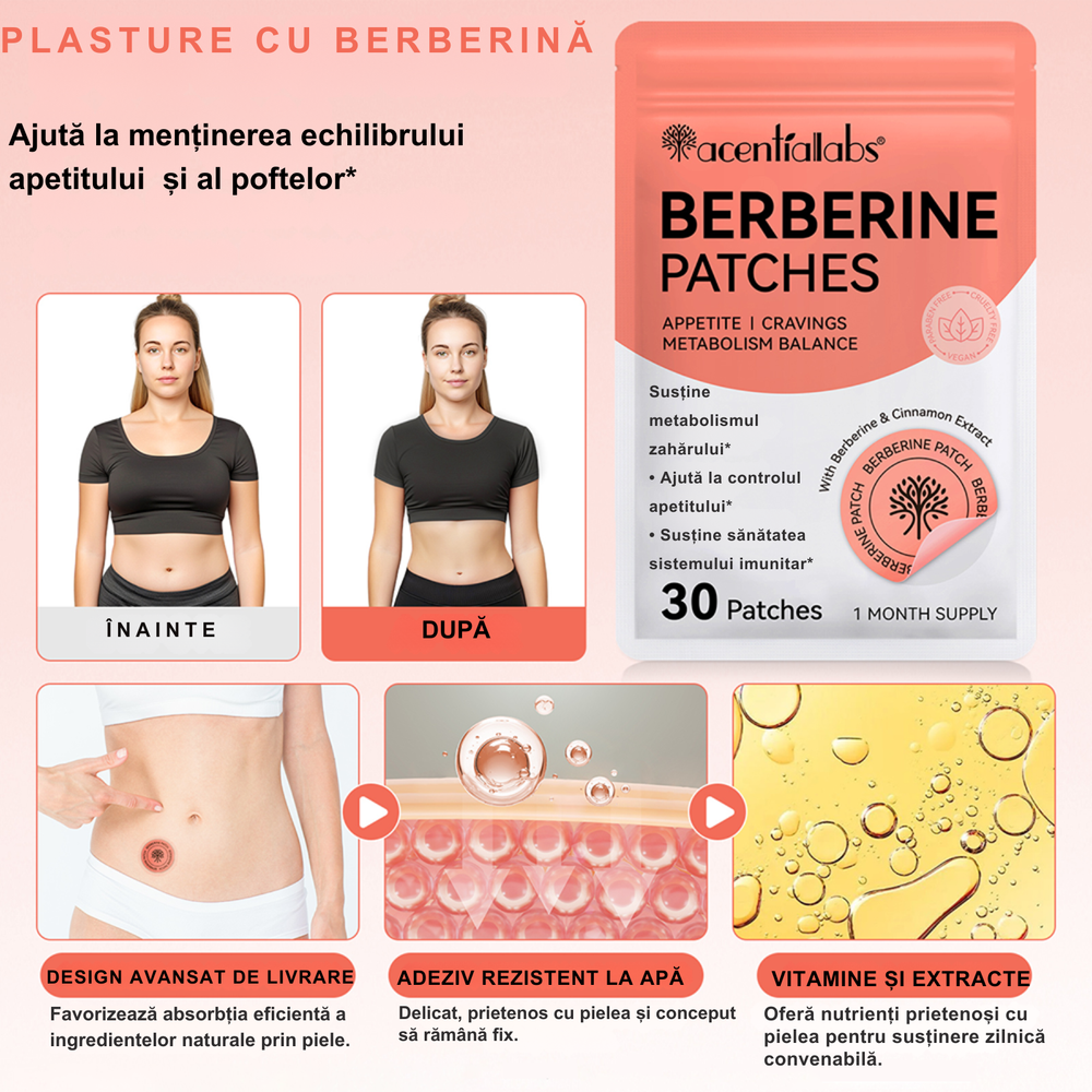 Plasturi Transdermali cu Berberină Vegană