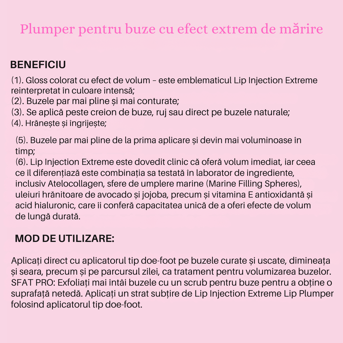 Serum Volumizant Buze Instant Efect