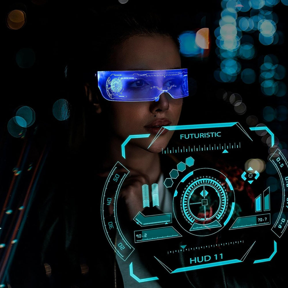 Ochelari LED Neon Cyber