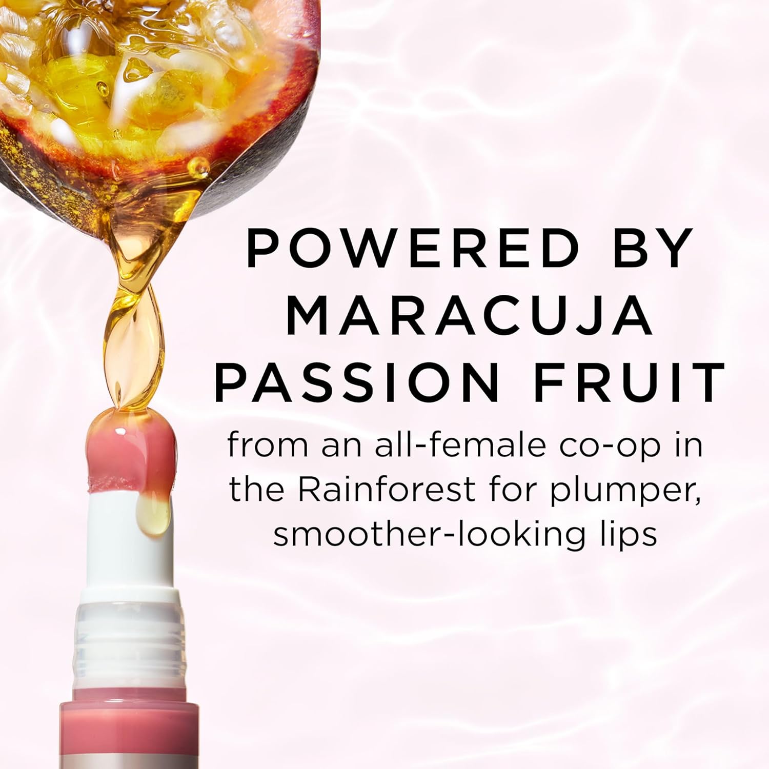 Gloss-Balsam cu Fructul Pasiunii si  Acid Hialuronic Vegan & cruelty-free