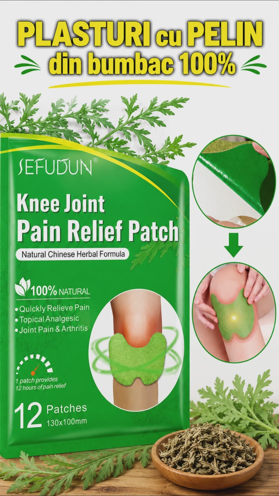 Plasturi cu Extract de Pelin